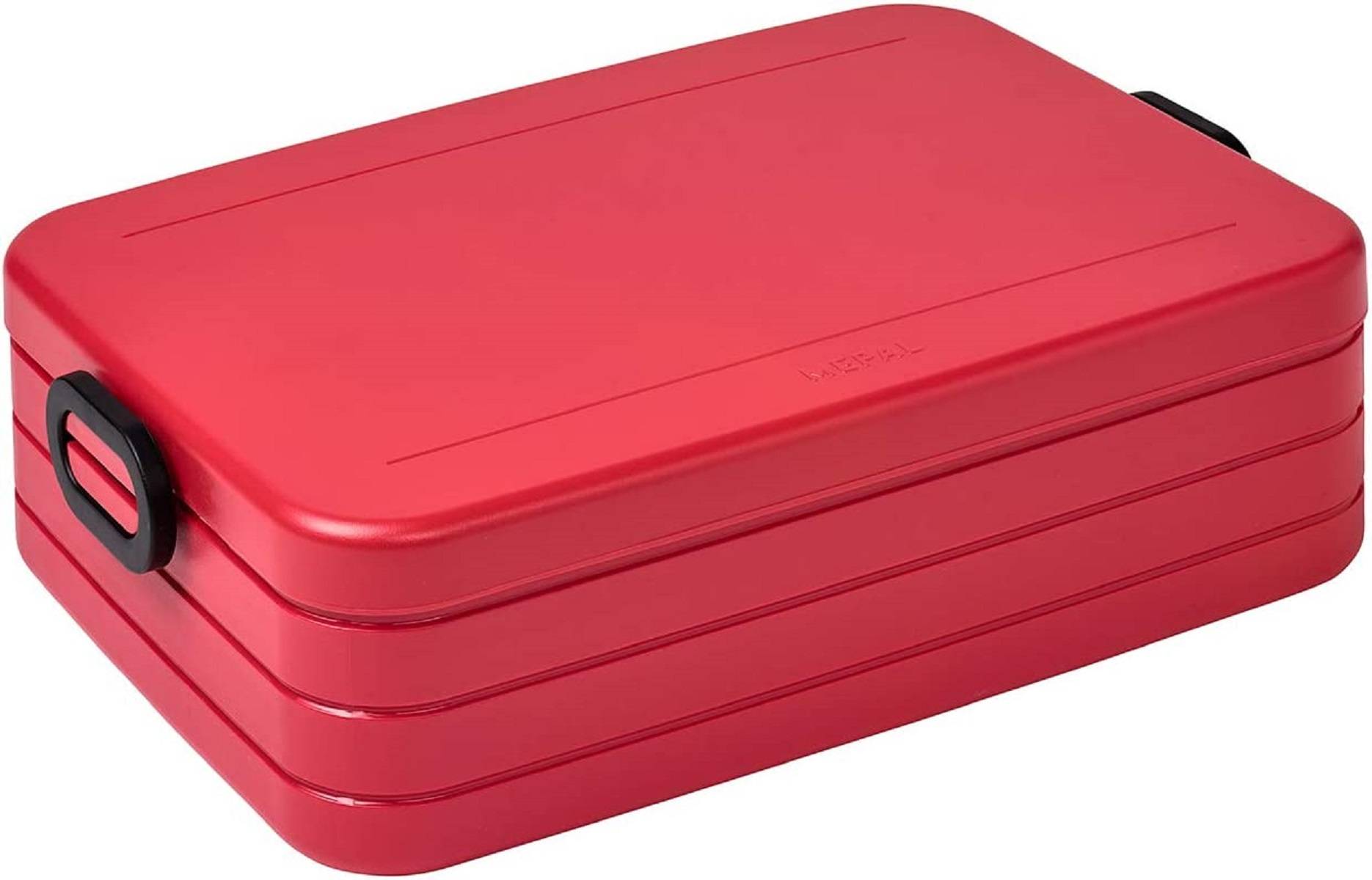 Mepal Take a Break Large Nordic red– 1500 ml Inhalt – Lunchbox mit Trennwand – ideal für Mealprep – spülmaschinenfest, ABS