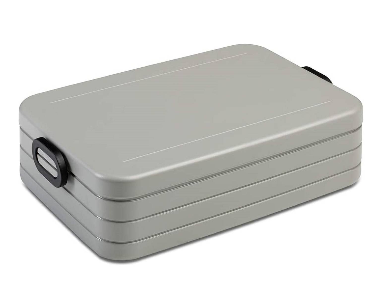 Mepal Take a Break Large Silber – 1500 ml Inhalt – Lunchbox mit Trennwand – ideal für Mealprep – spülmaschinenfest, ABS