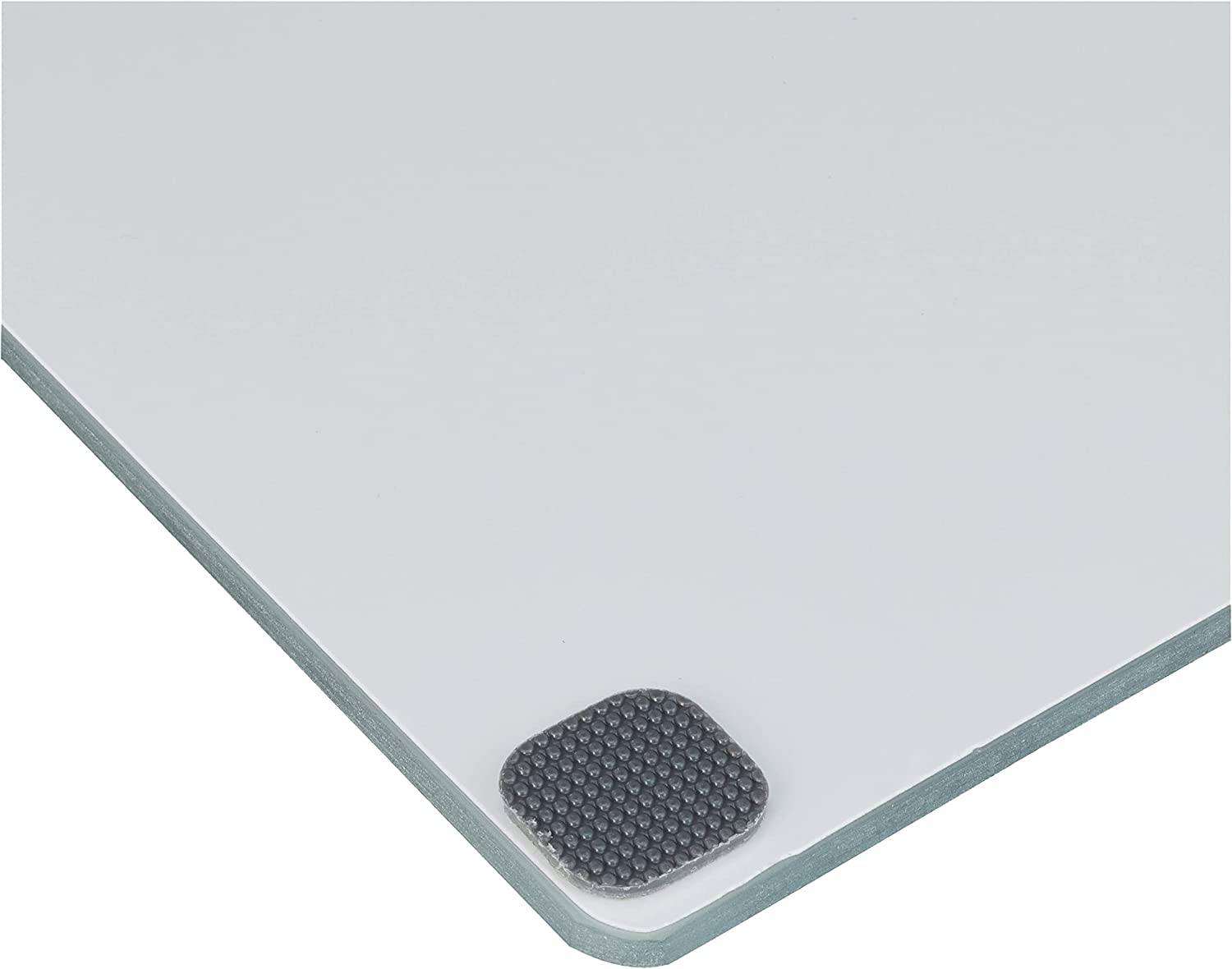 Kesper 36540 13 Multi-Glasschneideplatte Motiv: Beton - Maße: 52 x 30 x 0,8 cm, Glas Grau, 2 Stück