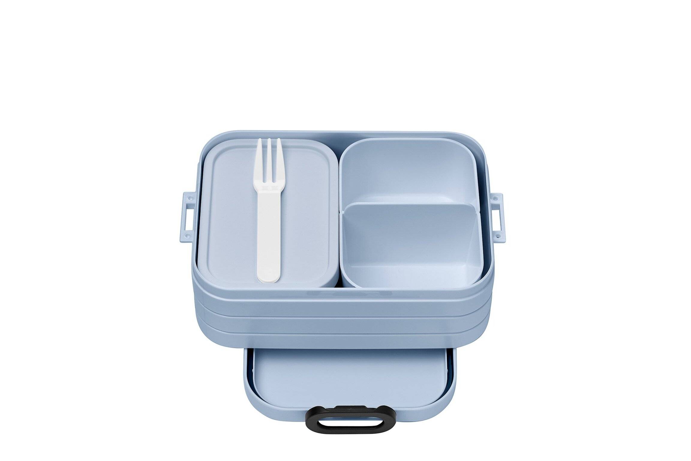Mepal | Bento-Lunchbox Set | 2-teilig | platzsparende Fächeraufteilung | ideal für 4 bis 8 Brote | langlebig & stylish | Nordic Blue & Hellblau