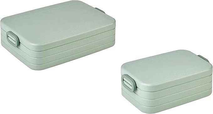 Mepal | Take a Break Duo Pack | Brotdose To Go | Lunchboxen für 2 bis 4 Sandwiches oder 4 bis 8 Brotscheiben | ideal für Meal Prep | Essenbox mit Un