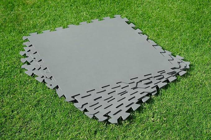 Bestway Pool-Bodenschutzfliesen Set 9 Stück á 50 x 50 cm, grau