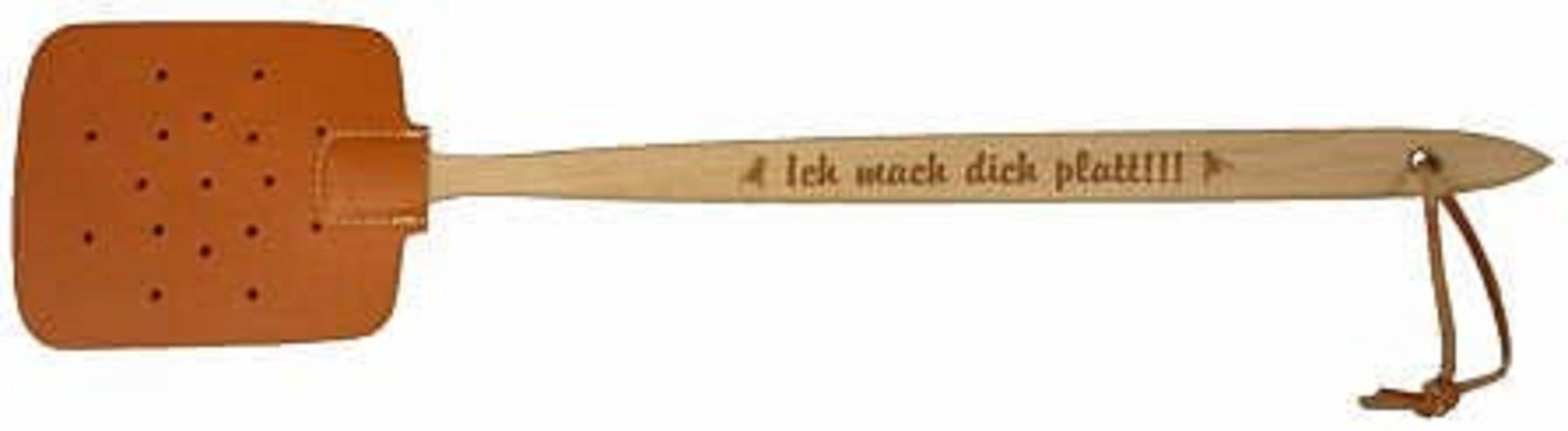 Fliegenklatsche Ich mach dich platt 46cm