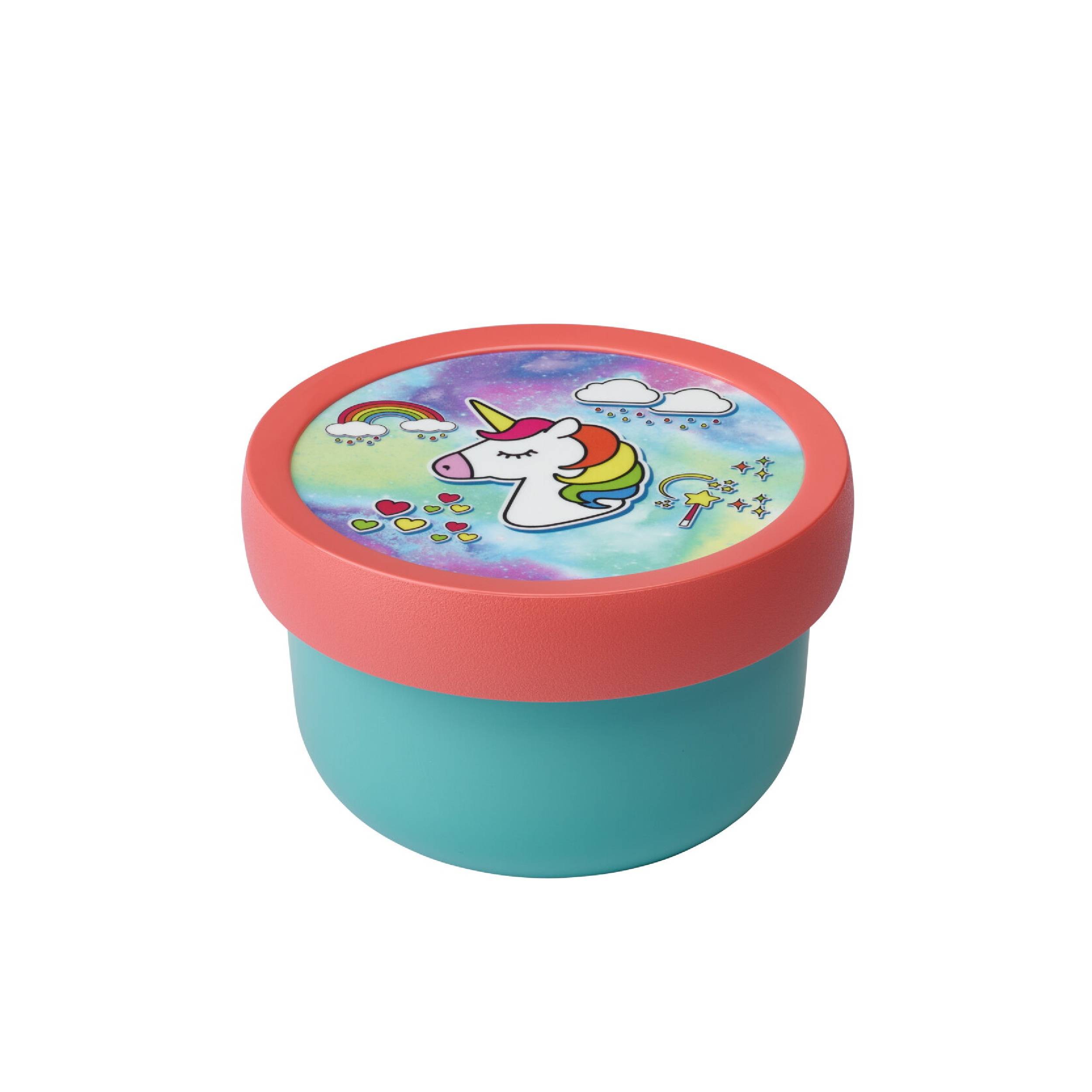 Mepal - Obstbox Campus - Snackbox für Kinder - Spülmaschinen- und mikrowellenfest - BPA-frei - 300 ml - Unicorn