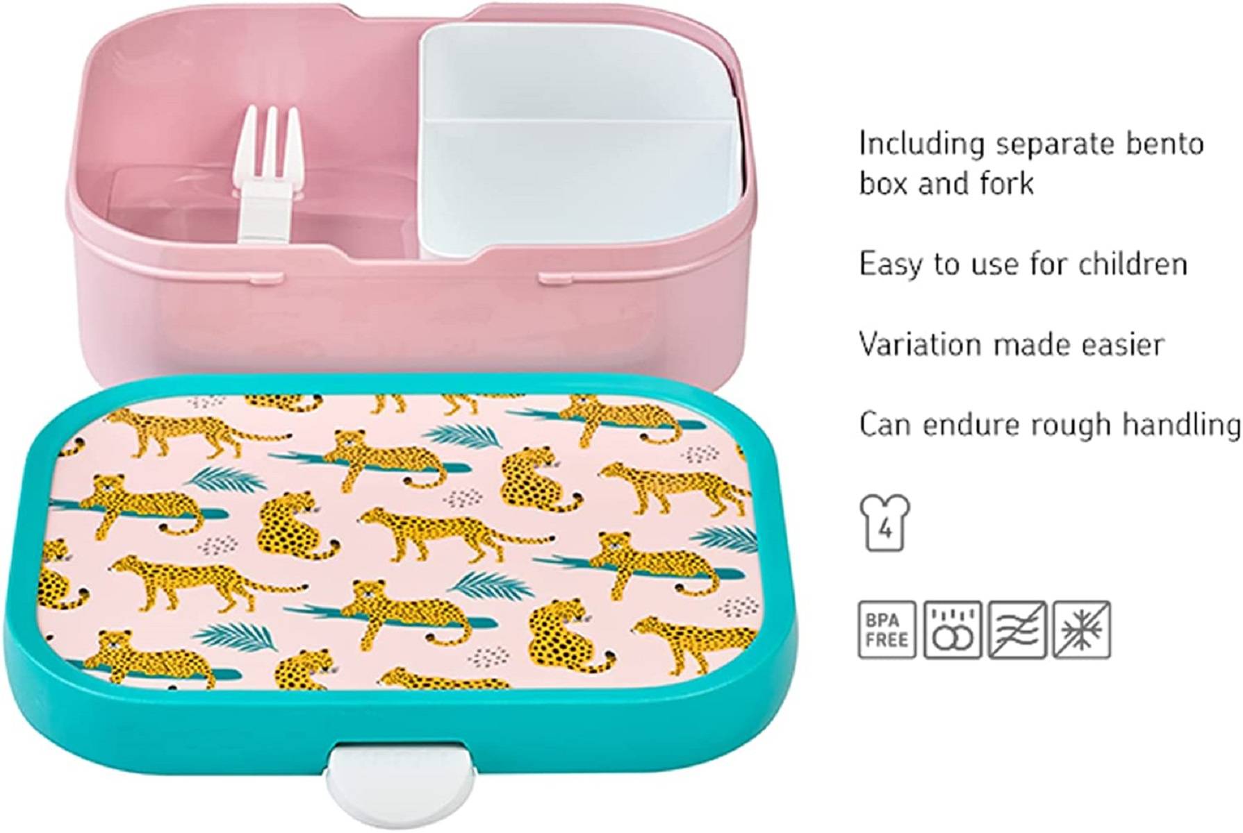 Brotdose Campus - Leopard - neu!