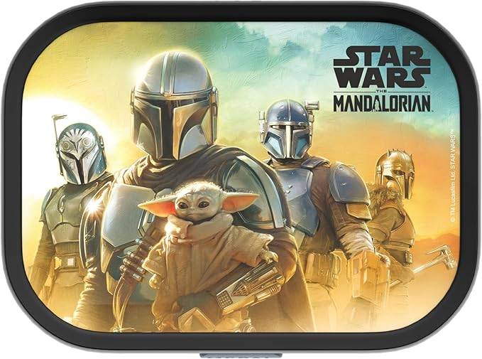 Mepal - Lunchbox Campus - Bento Lunchbox für Kinder - Brotdose mit Bento-Fach & Gabel - Meal Prep Box mit Clip-Verschluss - BPA-frei & Spülmaschinen