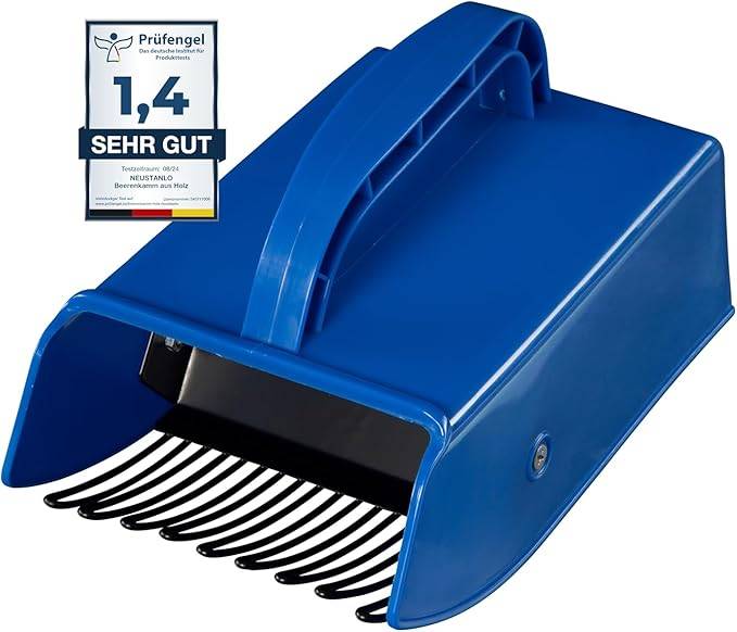 Neustanlo | Beerenkamm | aus hochwertigen Kunststoff mit Metall Kamm | verzinkter Eisendraht mit Korrosionsschutz | idealer Beerenpflücker für Heide