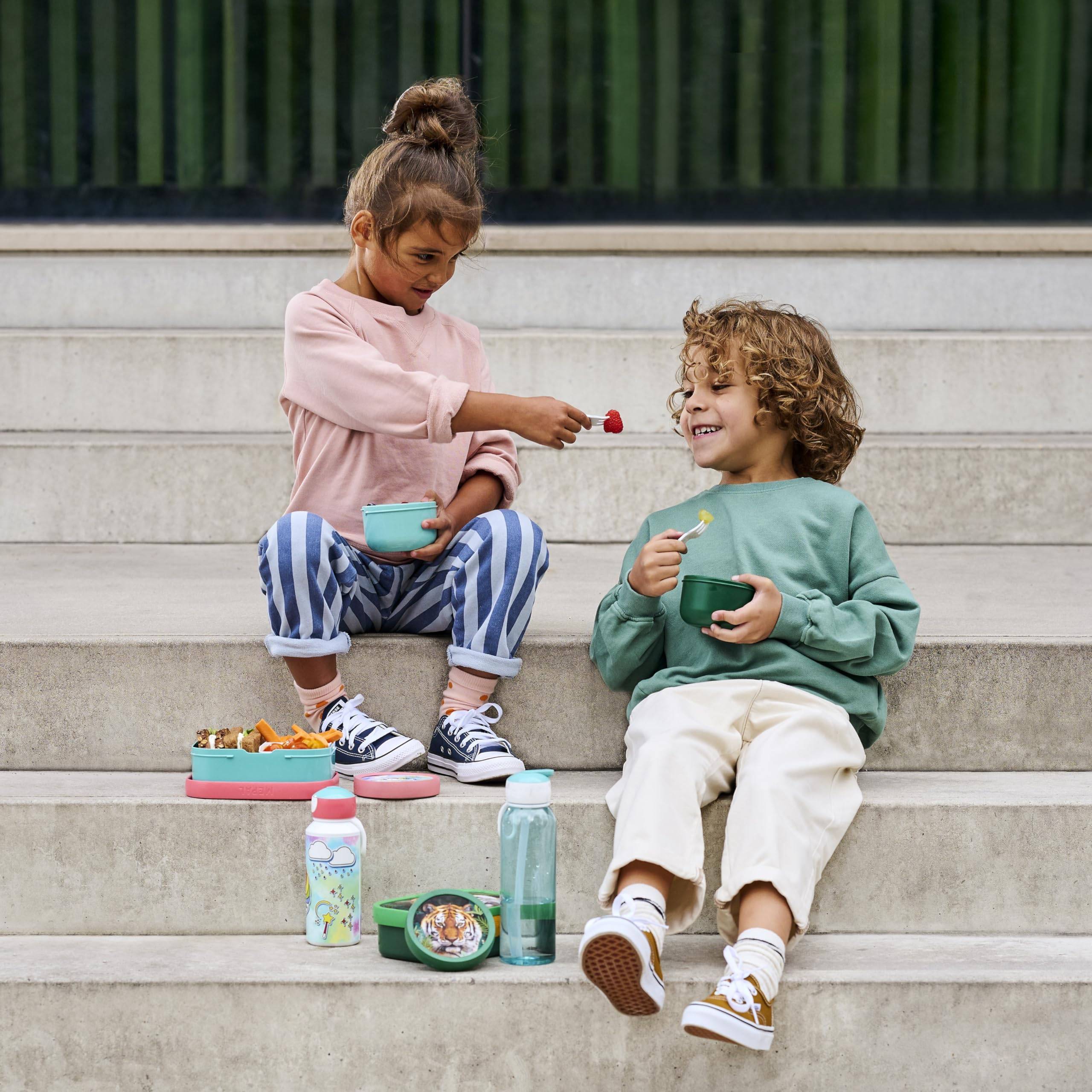 Mepal | Lunchset Campus | kindgerechtes Design | lebensmittelecht & Spülmaschinengeeignet | bezaubernder Einhorn-Look | perfekt für Schule und Ausfl