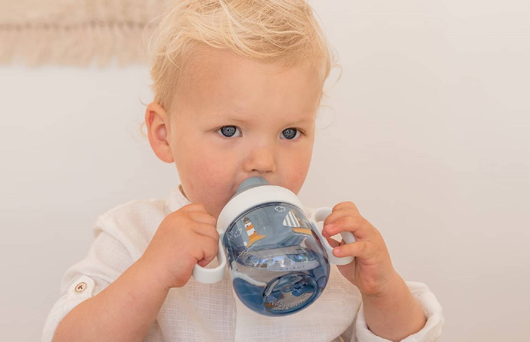 Mepal Mio – Antitropf-Trinklernbecher - deep blue – Trinklernbecher ab 6 Monate – Baby-Trinkbecher – auslaufsicher – spülmaschinengeeignet