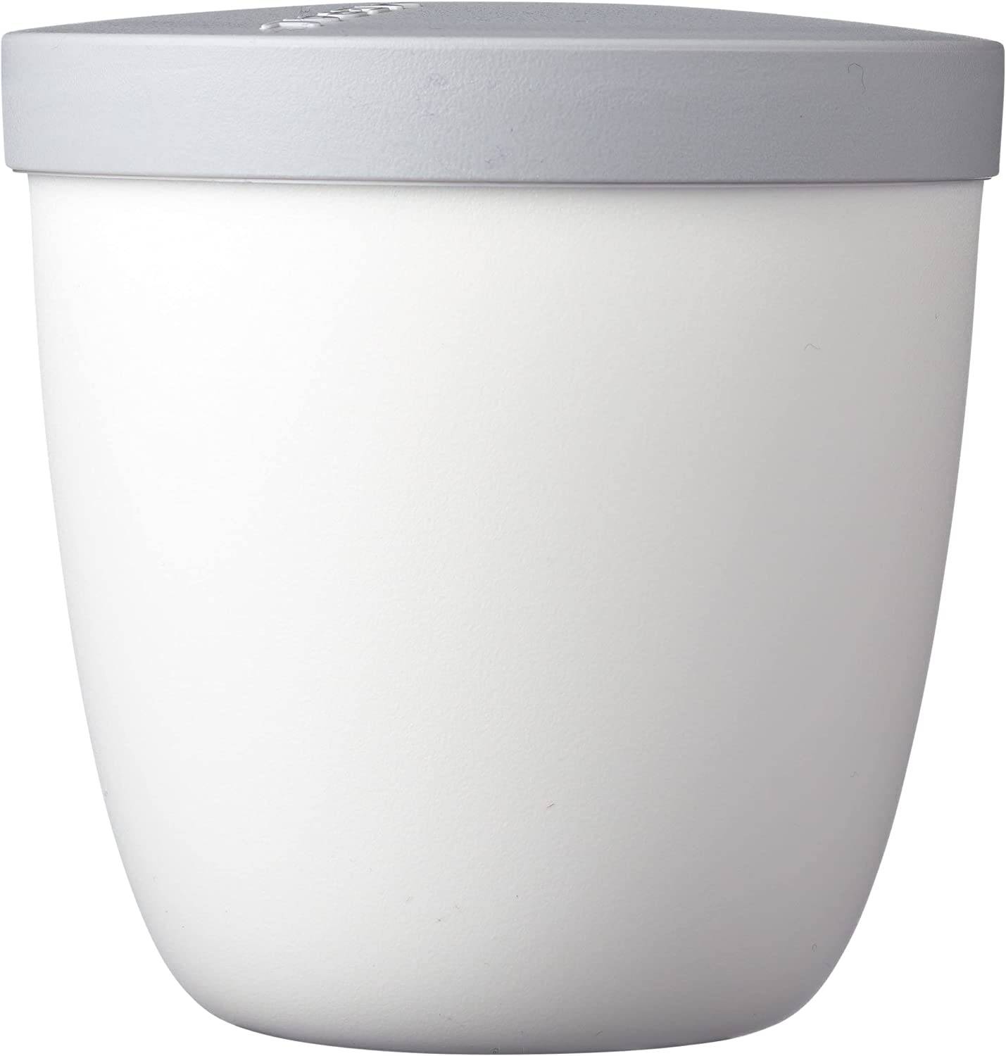 Mepal Snackpot Ellipse Weiß – 500 ml praktischer Behälter zur Aufbewahrung und für Transport von Lebensmittel – tiefkühltauglich – spülmasc