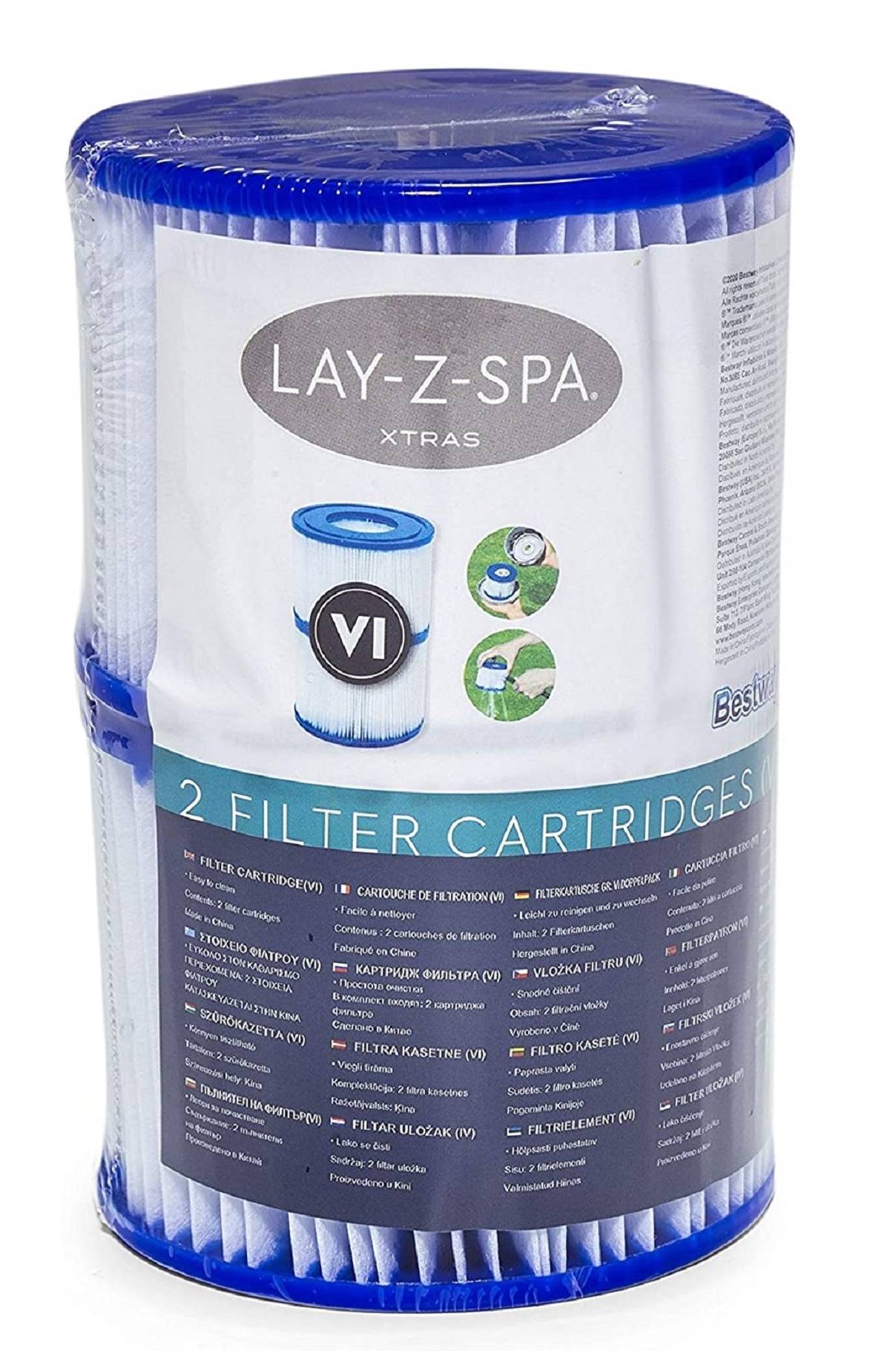 Bestway Lay-Z-Spa Filterkartuschen Gr.VI Doppelpack