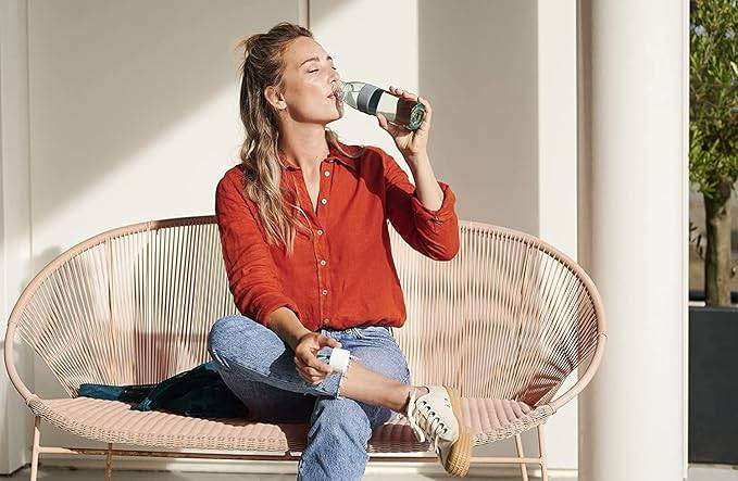 Mepal  Take a Break midi + Trinkflasche Ellipse 500 ml  Vivid Blue  Lunchbox mit Trennwand  ideal für Mealprep-kohlensäuregeeignet auslauf