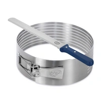 Dr. Oetker Tortenboden-Schneidhilfe Ø26-28 Set, inklusive Konditor-/Glasurmesser, zum leichten Schneiden von Tortenböden, gleichmäßige Tortenböde Dr. Oetker Tortenboden-Schneidhilfe Ø26-28 Set, inklusive Konditor-/Glasurmesser, zum leichten Schneiden von Tortenböden, gleichmäßige Tortenböde