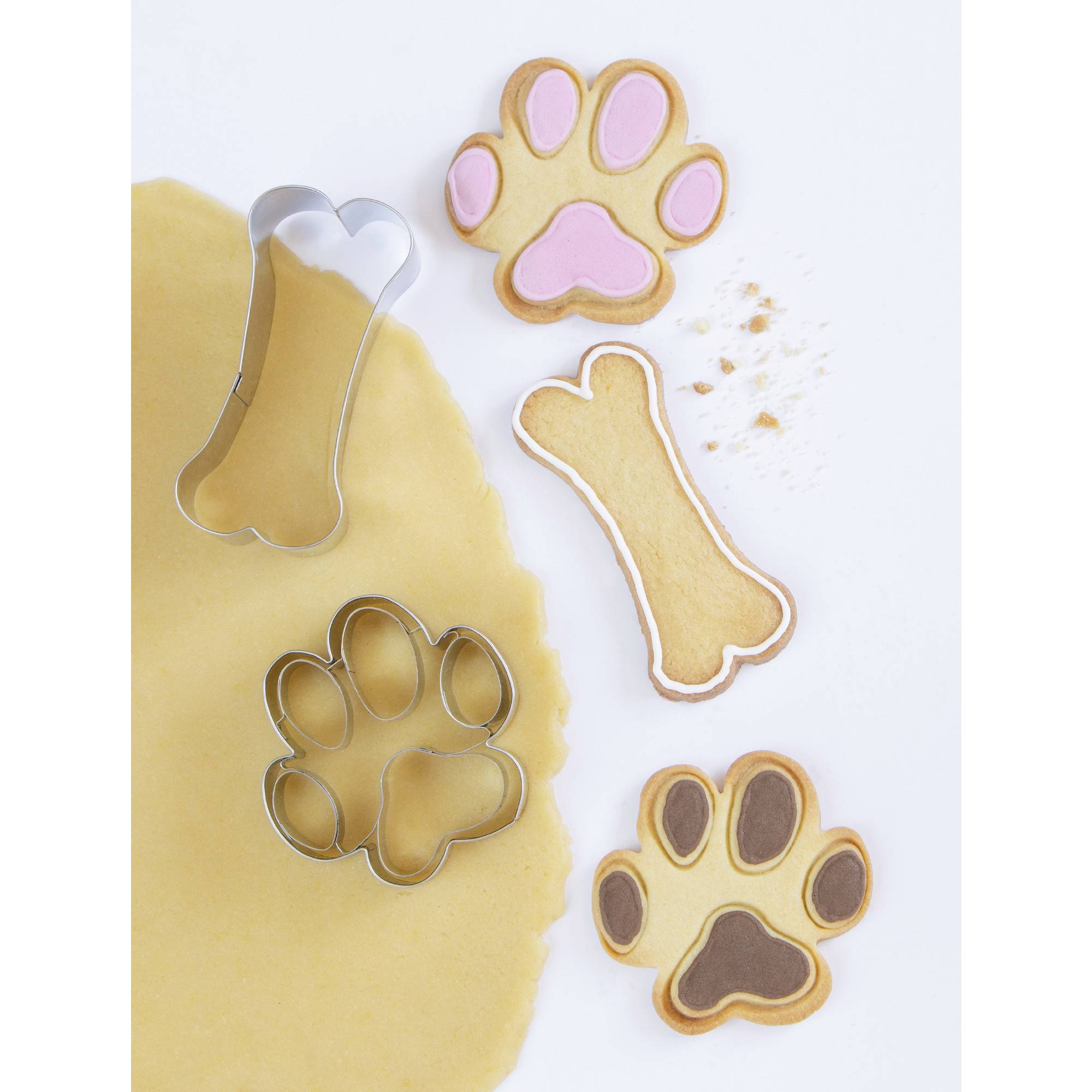 Städter Ausstechformen-Set Hundesnack,2-teilig, ca. 7,5–9,5 cm