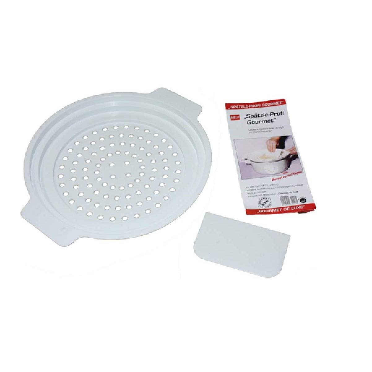 Spätzlesieb mit Schaber für alle Töpfe (Ø 22-28 cm)