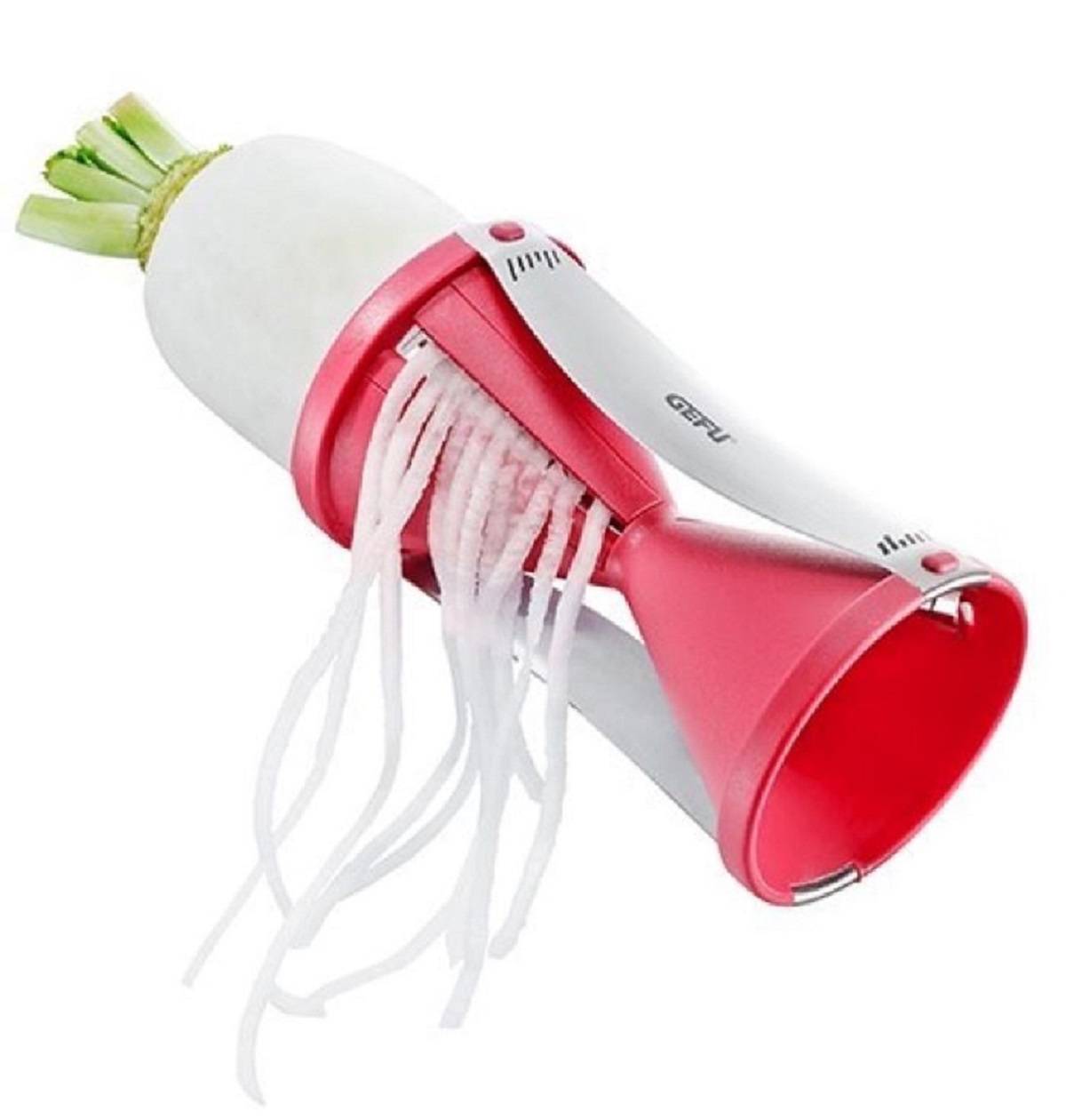 Gefu Spiralschneider Spirelli Rot