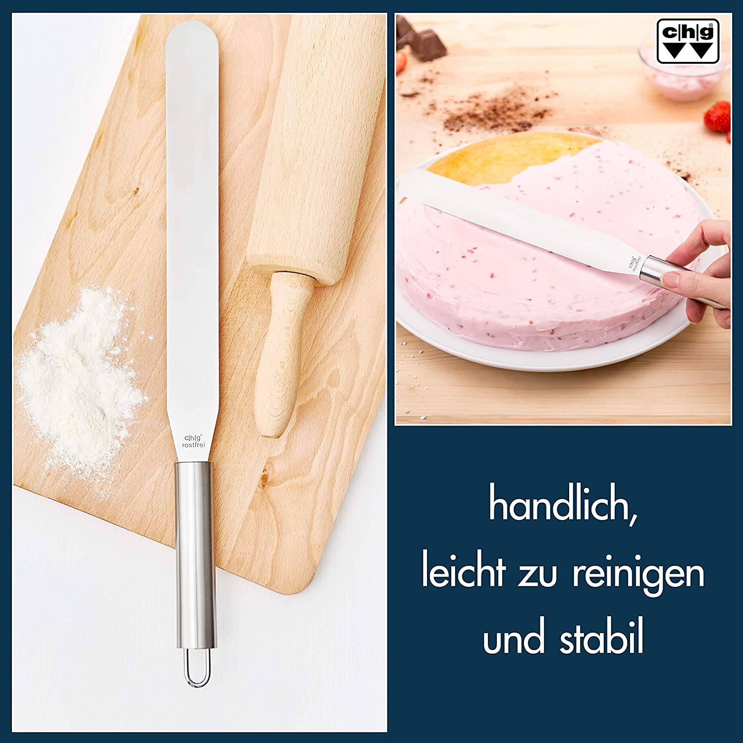 CHG 3310-00 Streichpalette Konditorenmesser (37 cm x 3 cm)