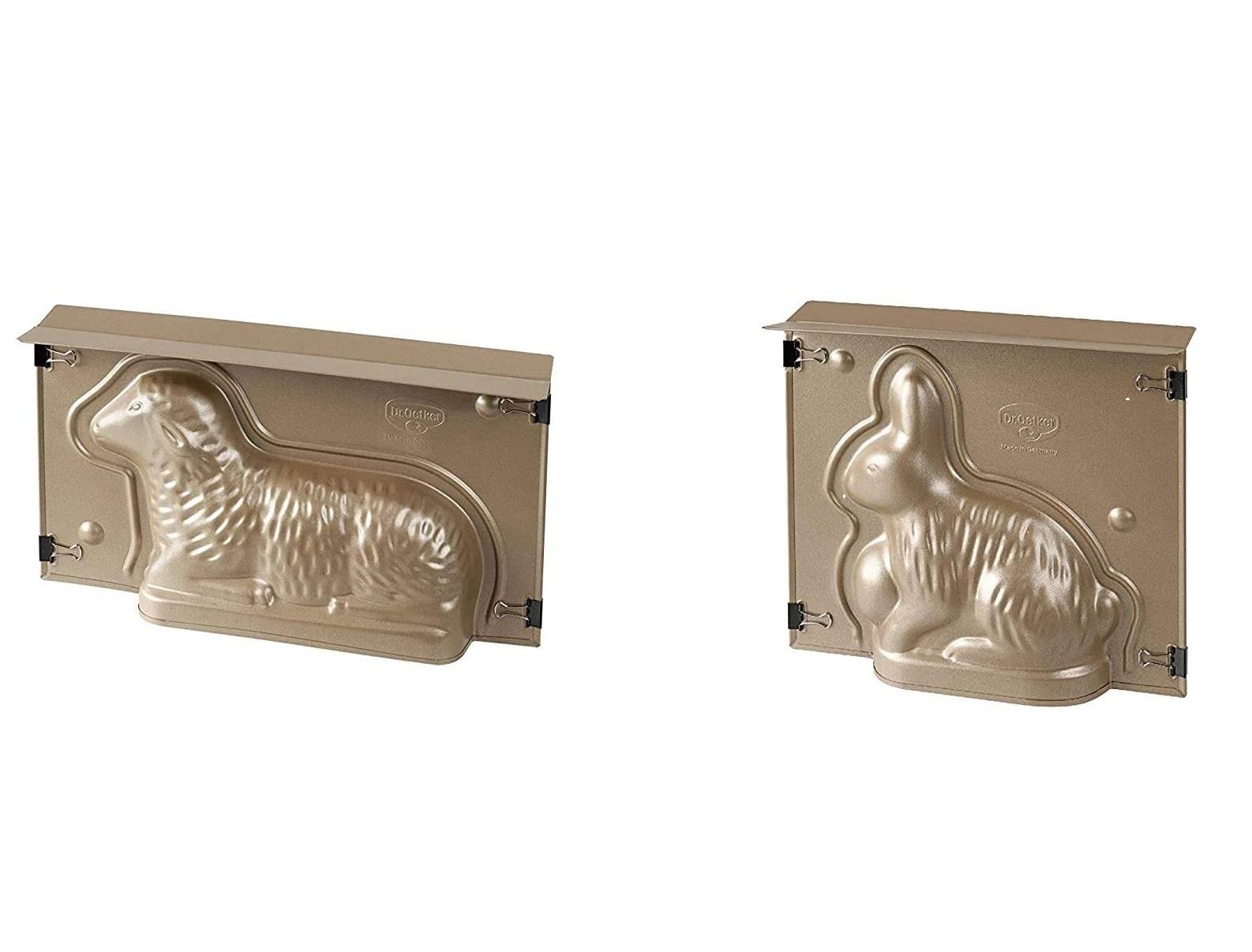 Dr. Oetker | Osterzauber Backformen-Set | Hase & Lamm | hochwertige Antihaftbeschichtung | ideal für festliche Kreationen