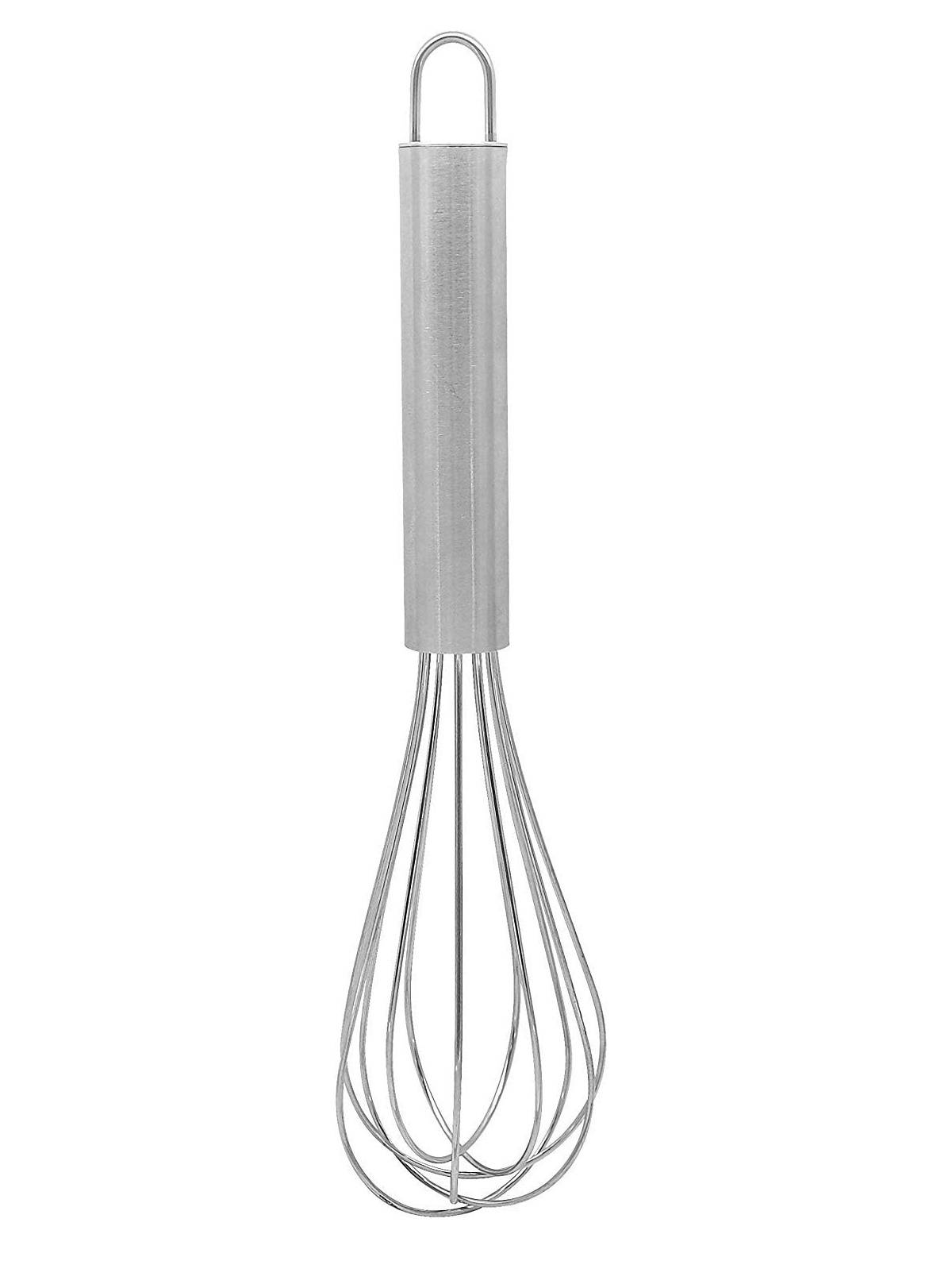 FACKELMANN Schneebesen 20 cm, Ballonschneebesen aus Edelstahl, robuster Rührbesen mit stabilen Drähten (Farbe: Silber), Menge: 1 Stück