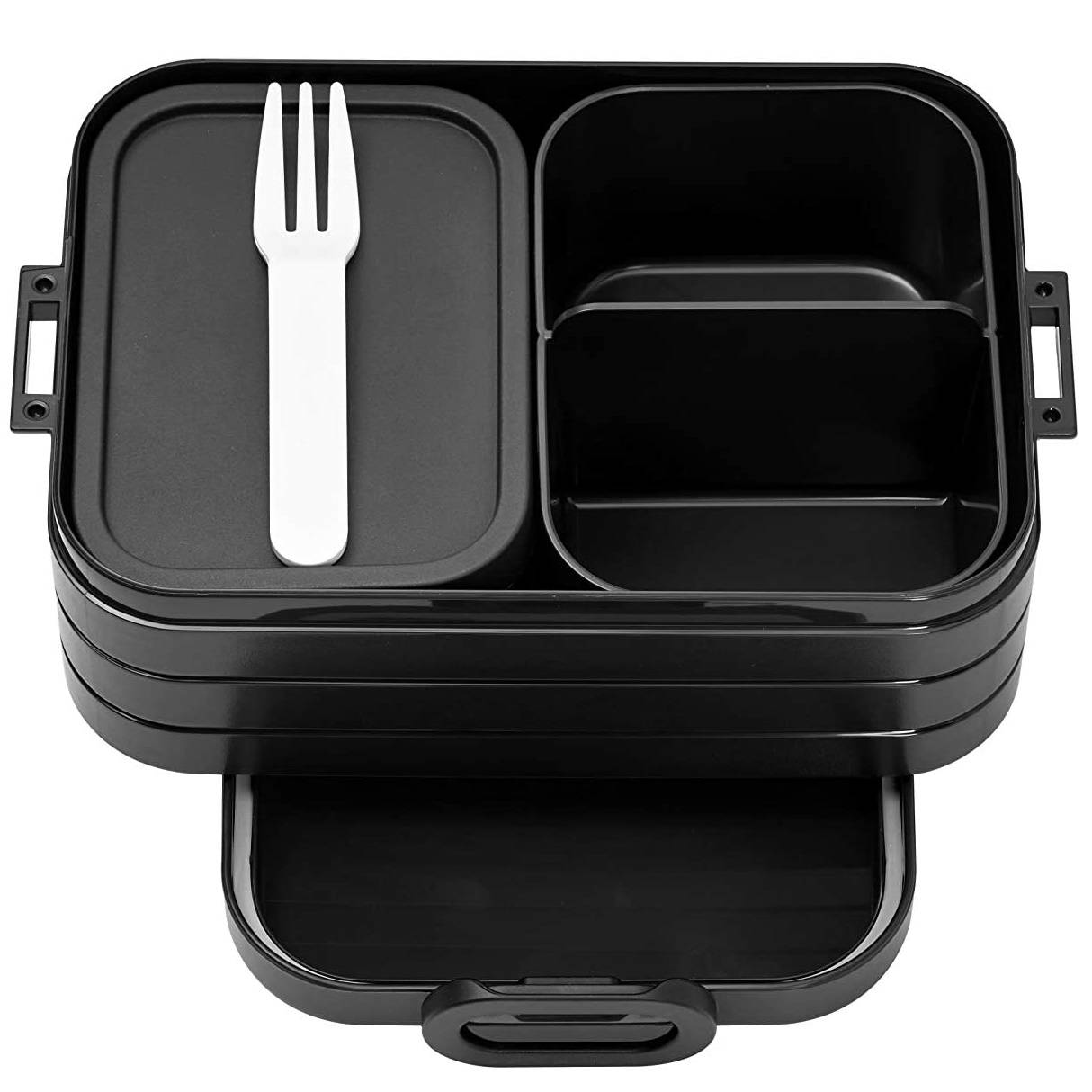 Mepal Bento-Lunchbox Take A Break Black Edition midi – Brotdose mit Fächern
