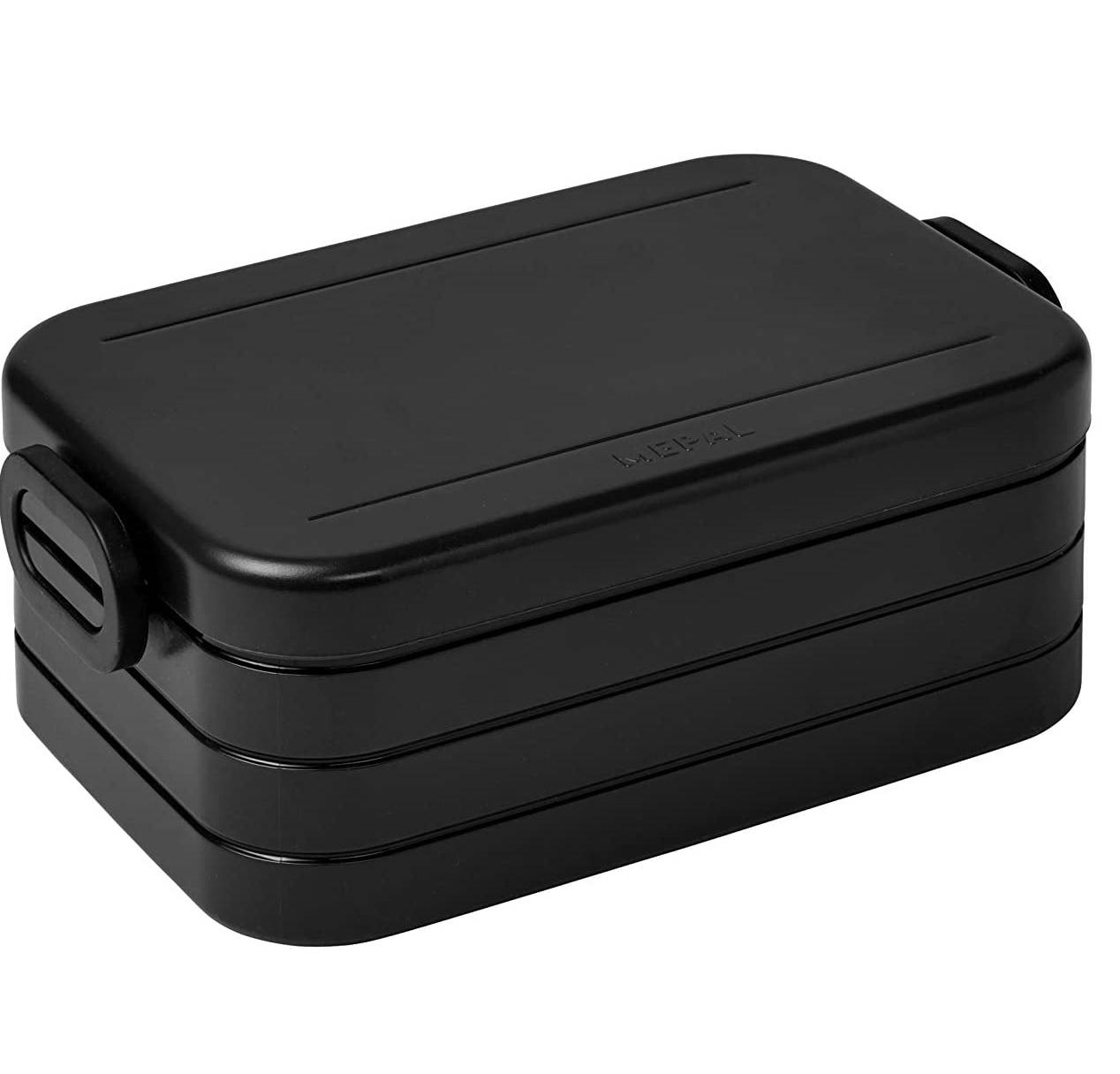 Mepal Bento-Lunchbox Take A Break Black Edition midi – Brotdose mit Fächern