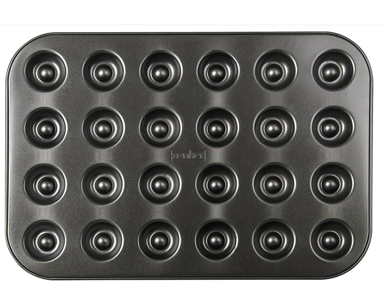 Zenker | Backform für Husarenkrapfen & Engelsaugen | antihaftbeschichtet | 38 x 27 cm | perfekt für gefüllte Kekse | Menge: 1 Stück