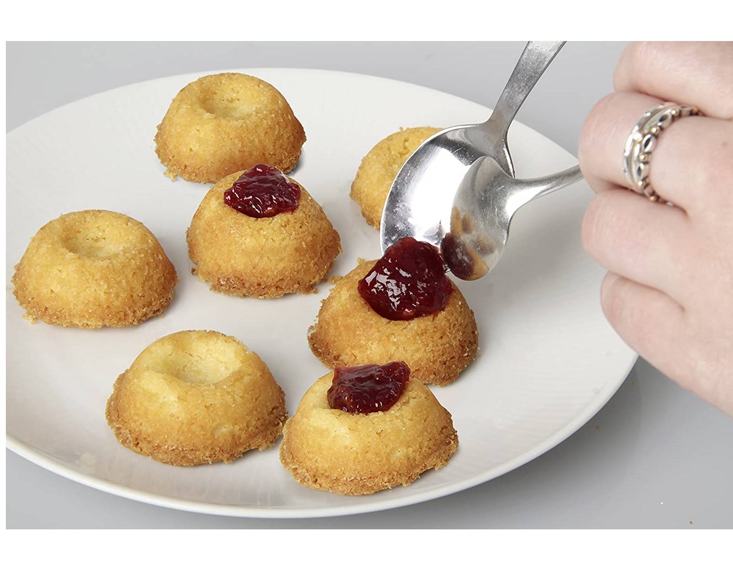 Zenker | Backform für Husarenkrapfen & Engelsaugen | antihaftbeschichtet | 38 x 27 cm | perfekt für gefüllte Kekse | Menge: 1 Stück