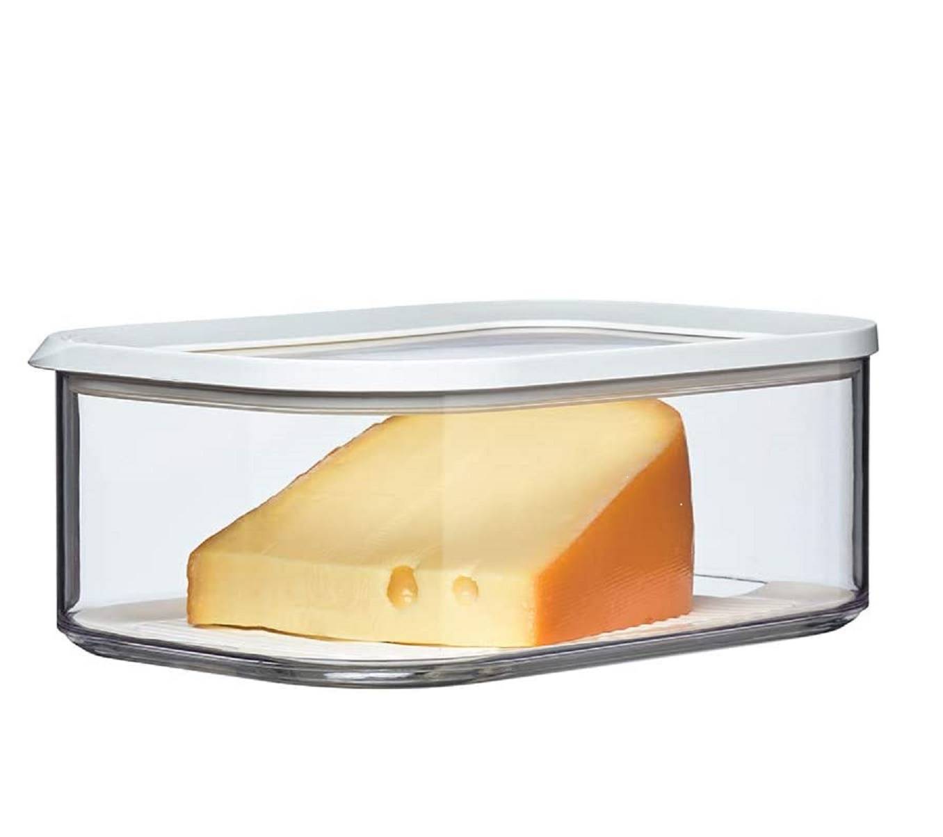 Mepal | Modula Kühlschrankdose Käse 2000ml | transparente Sichtfenster | stapelbar & BPA frei | Maße: 22.4 x 16 x 8.6 cm | ideal zur Aufbewahrung