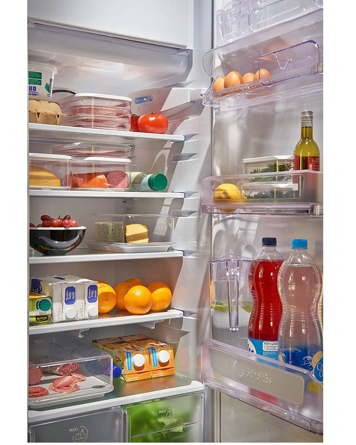 Mepal | Modula Kühlschrankdose Käse 2000ml | transparente Sichtfenster | stapelbar & BPA frei | Maße: 22.4 x 16 x 8.6 cm | ideal zur Aufbewahrung