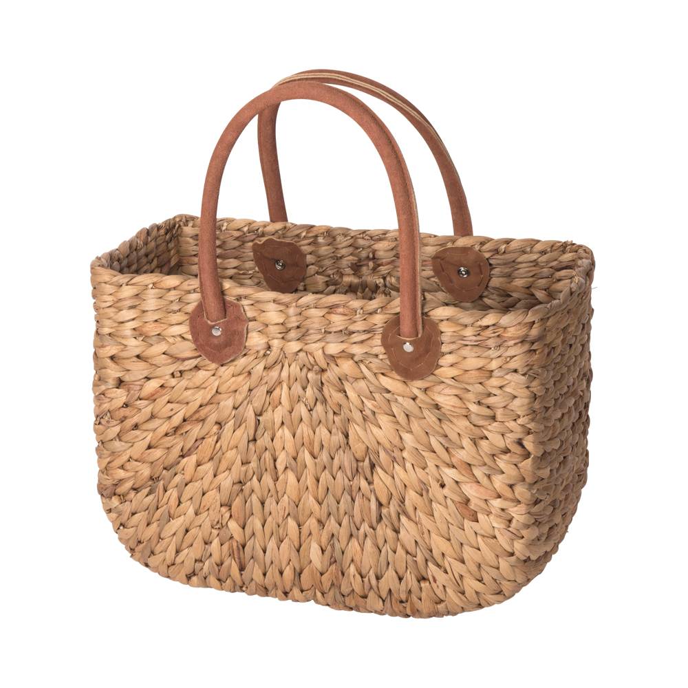 Adam Schmidt | Einkaufstasche groß | Einkaufskorb mit kurzem Henkel | aus Wasserhyazinthe