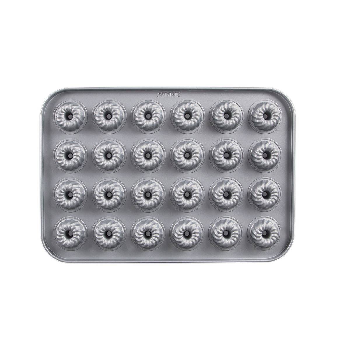 Städter 661035 We Love Baking Gugelhupf Konfekt Backform, Metall, Silber