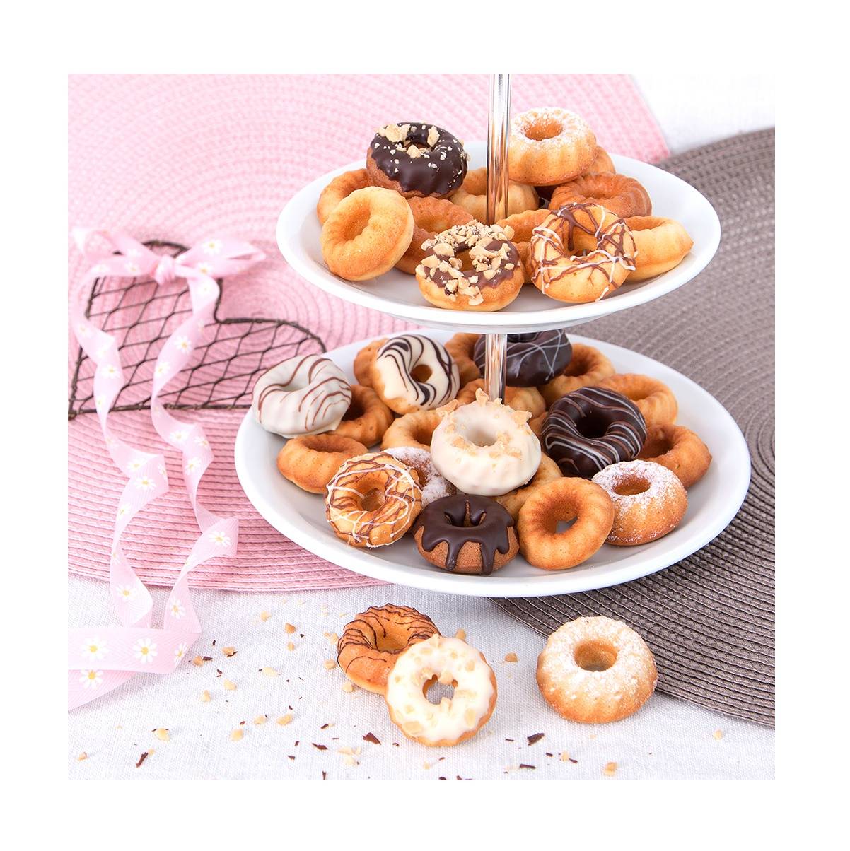 Städter 661035 We Love Baking Gugelhupf Konfekt Backform, Metall, Silber