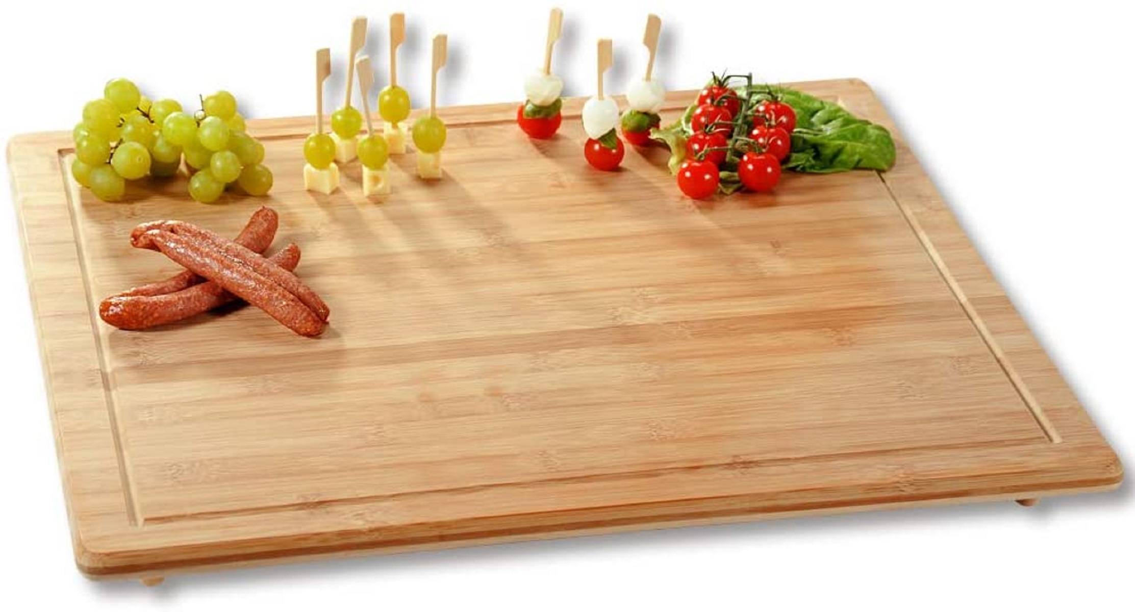 Neustanlo | XXL Schneide- und Abdeckplatte | Kochfeldabdeckung | Bambusholz | robust & stilvoll | ideal für großzügige Arbeitsflächen | funktional