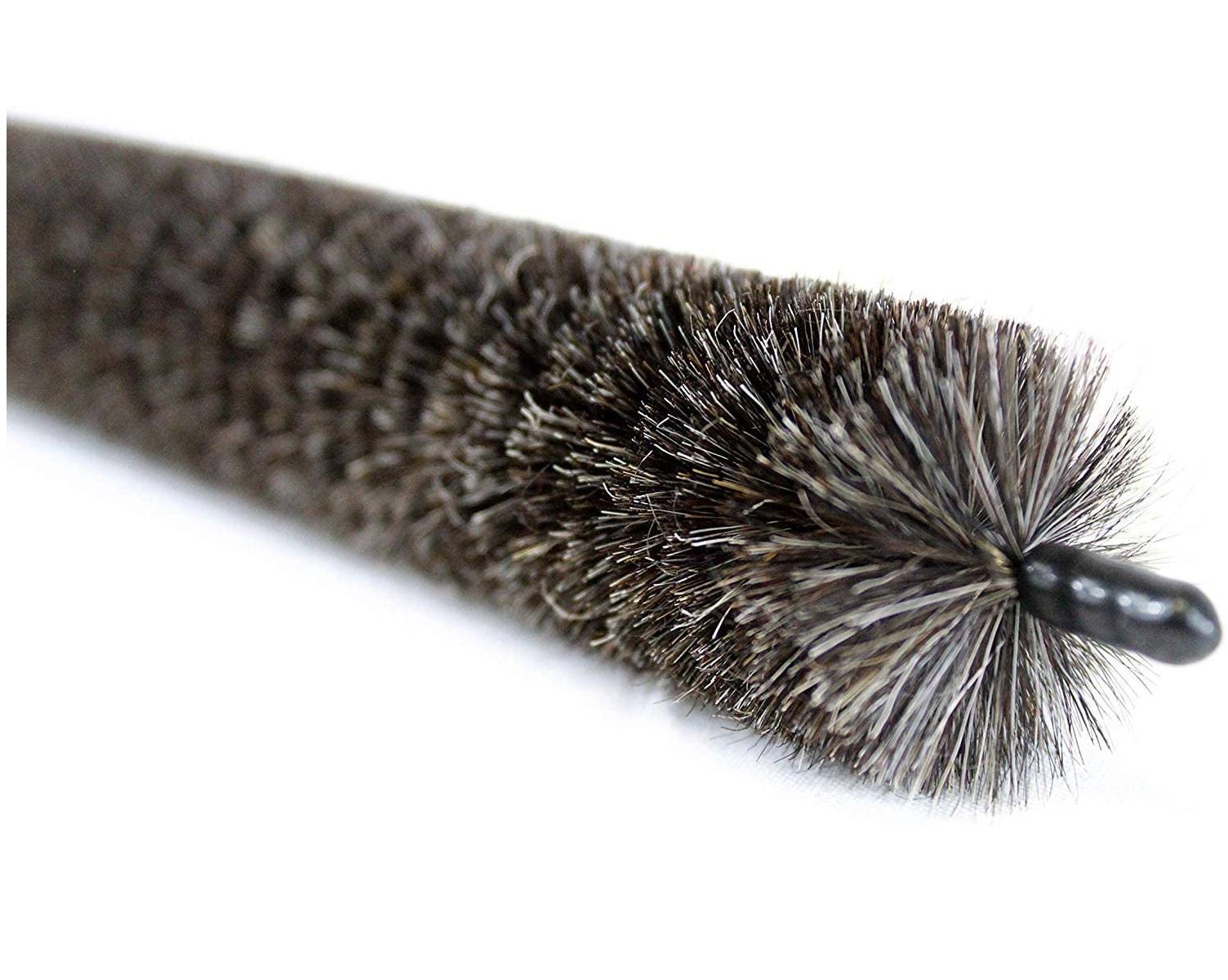 Neustanlo | Heizkörperbürste | 120 cm Länge | Ziegenhaar-Borsten | kunststoffummantelter Edelstahldraht | ideal zur Reinigung schwer zugänglicher