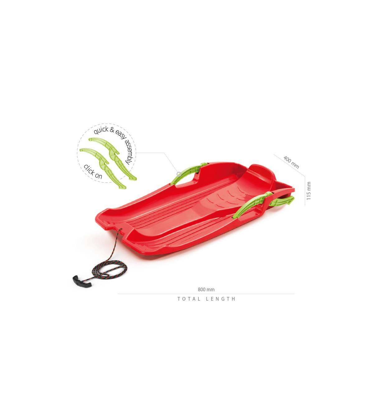 Neustanlo | Hornet Rodel | schnittiges Design | farbenfrohes Blau | robust und wendig | ideal für rasante Winterabenteuer