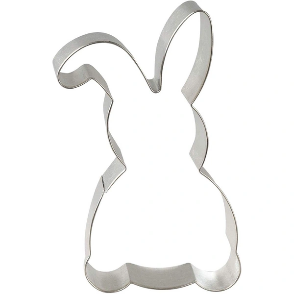 Dr. Oetker Ausstecher Hase stehend groß, Keks- und Plätzchenform aus der Serie Goldiges Ostern (Farbe: Silber), Menge: 1 Stück Dr. Oetker Ausstecher Hase stehend groß, Keks- und Plätzchenform aus der Serie Goldiges Ostern (Farbe: Silber), Menge: 1 Stück