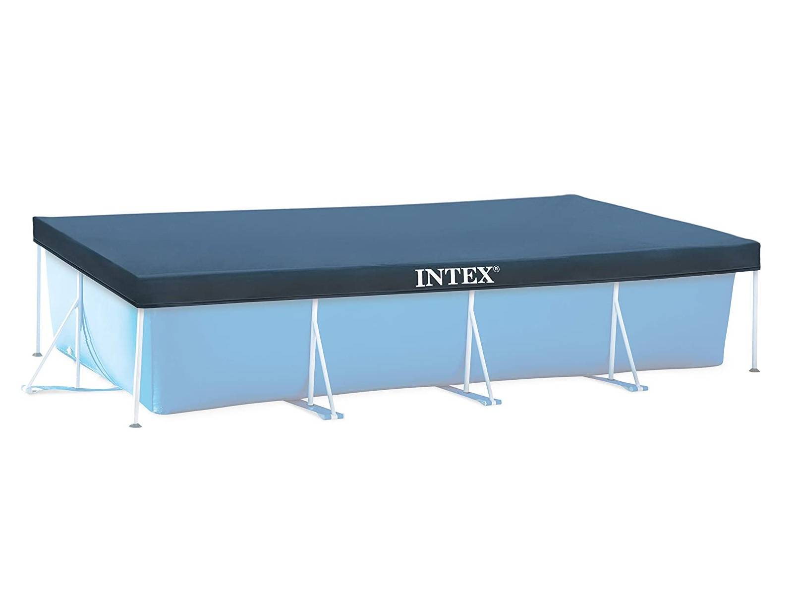 INTEX 28039 Abdeckplane Pool Intex 450 x 200 cm Sommer/Winter mit Löcher Wasserablauf