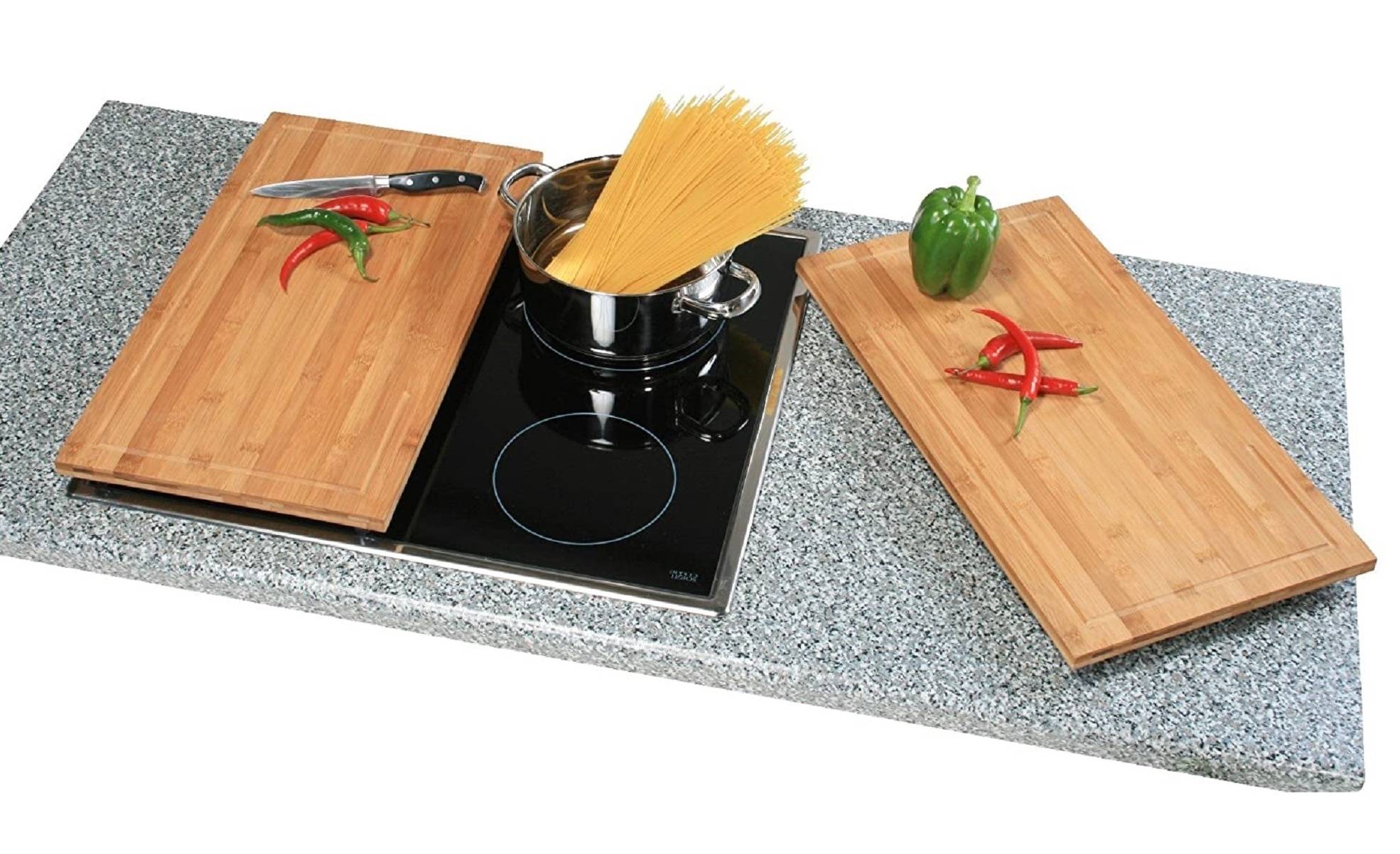 Kesper 54591 Schneide- und Abdeckplatte Bambus 50 x 28 x 4 cm