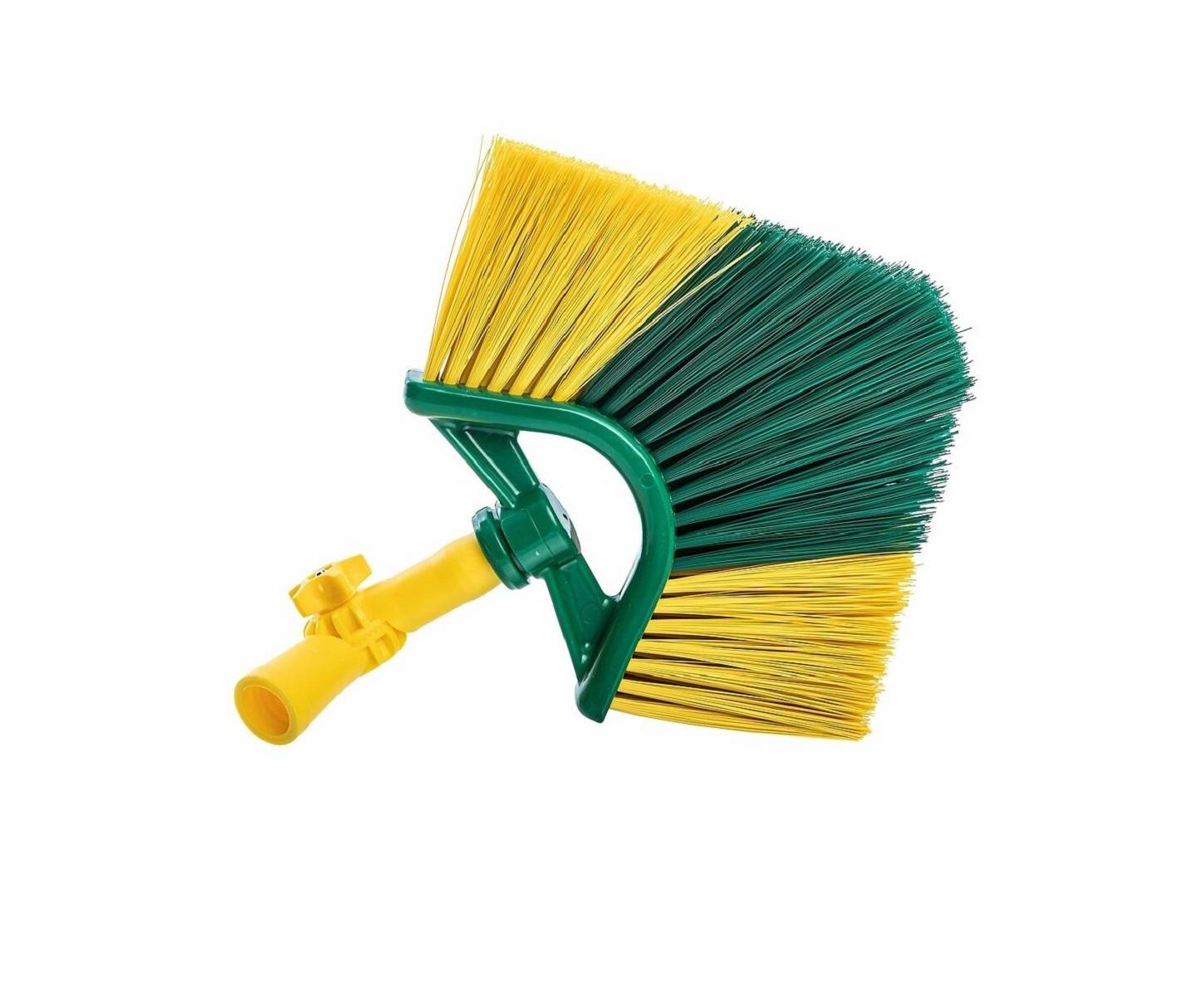 Neustanlo | Ersatzbürste für Eckbesen inkl. Winkelgelenk | italienisches Gewinde | farblich Sortiert | ideal für Spinnenweben