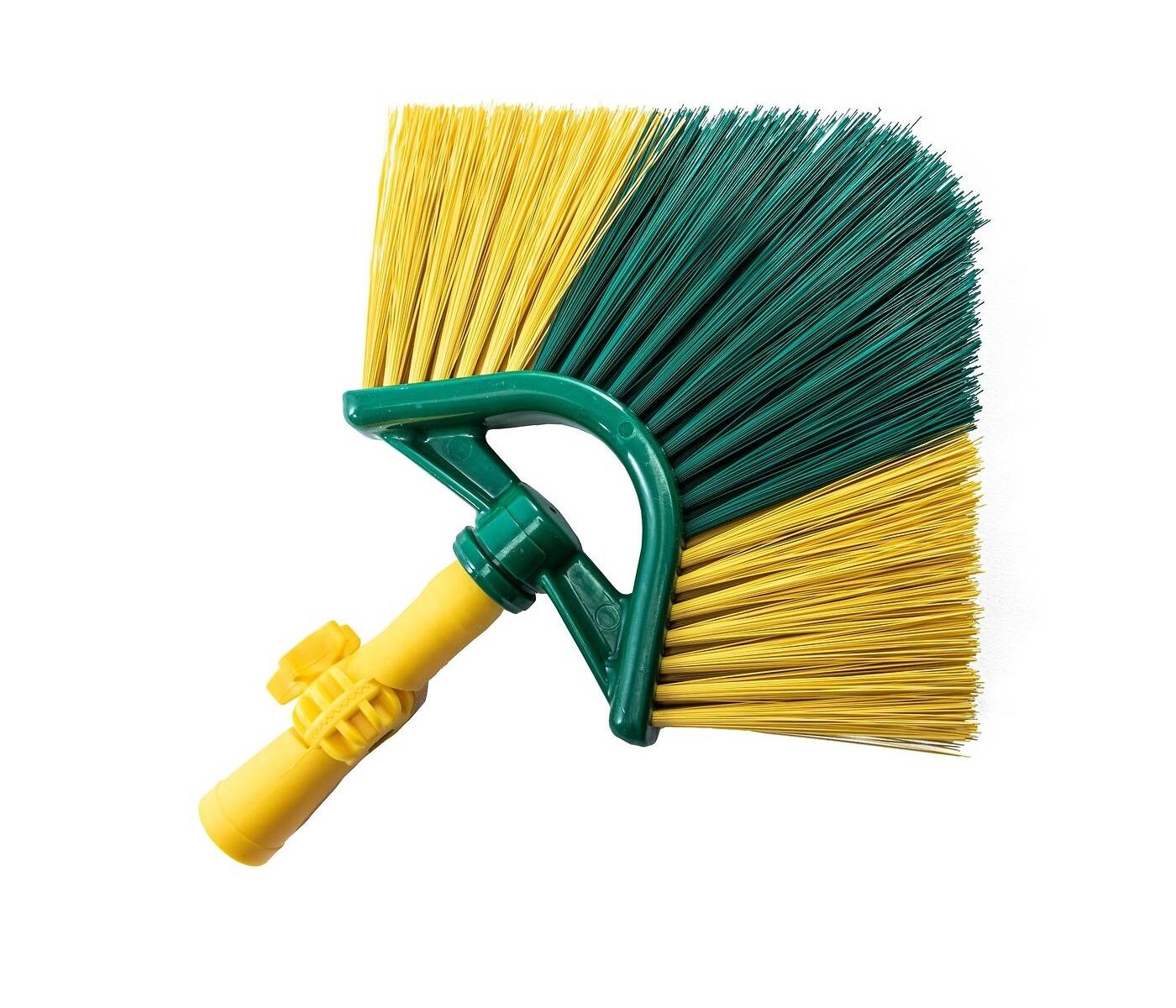 Neustanlo | Ersatzbürste für Eckbesen inkl. Winkelgelenk | italienisches Gewinde | farblich Sortiert | ideal für Spinnenweben