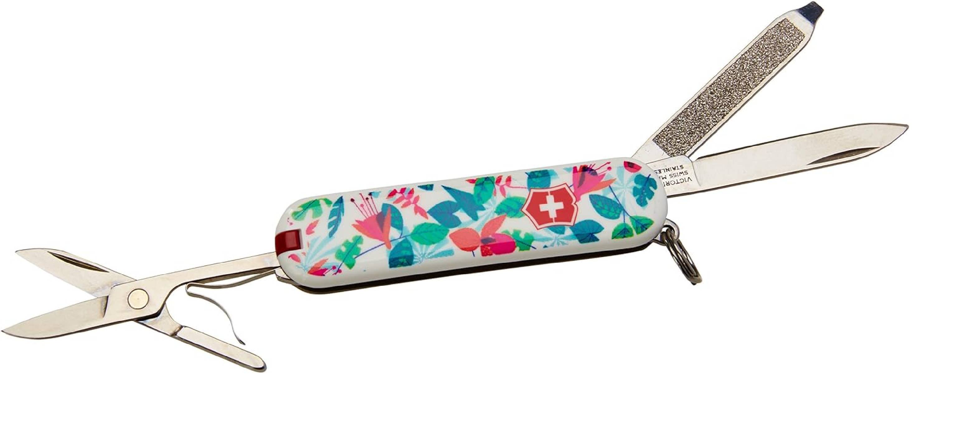 Victorinox Erwachsene Classic, Rainforest Walk Taschenwerkzeug, 58 mm