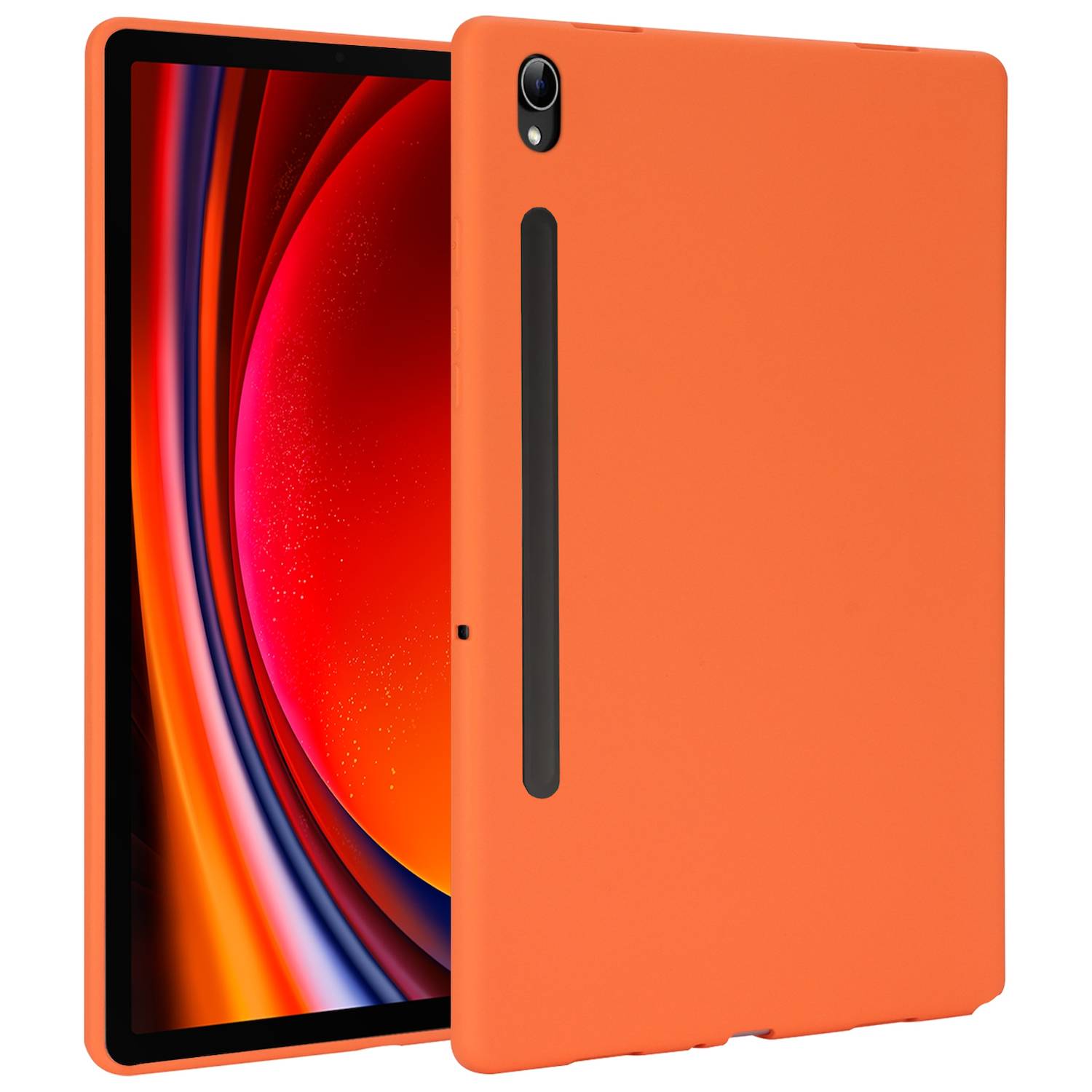 Für Samsung Galaxy Tab S10 FE / S9 / S9 FE / S8 TPU Silikon Hülle Tablet Case Ultra dünn Cover Orange