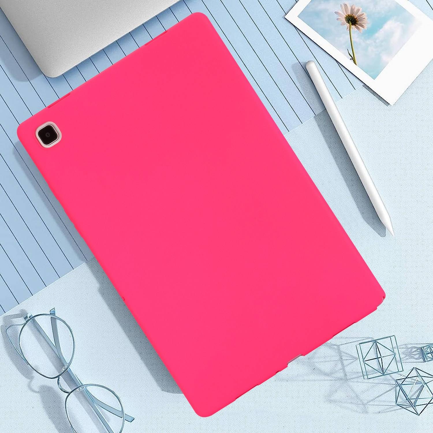 Für Samsung Galaxy Tab S10 Plus / S9 Plus FE Plus / S8 Plus TPU Silikon Hülle Tablet Case Ultra dünn Cover Pink/