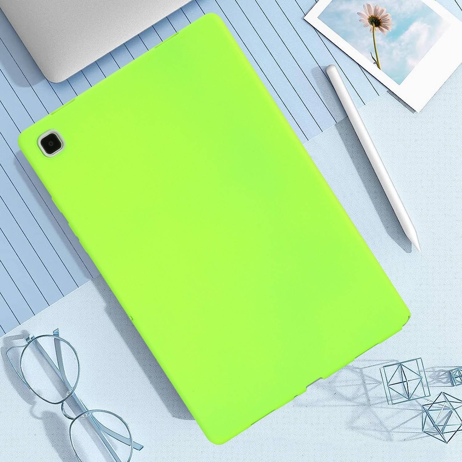Für Samsung Galaxy Tab S10 Plus / S9 Plus FE Plus / S8 Plus TPU Silikon Hülle Ultra dünn Cover Hellgrün