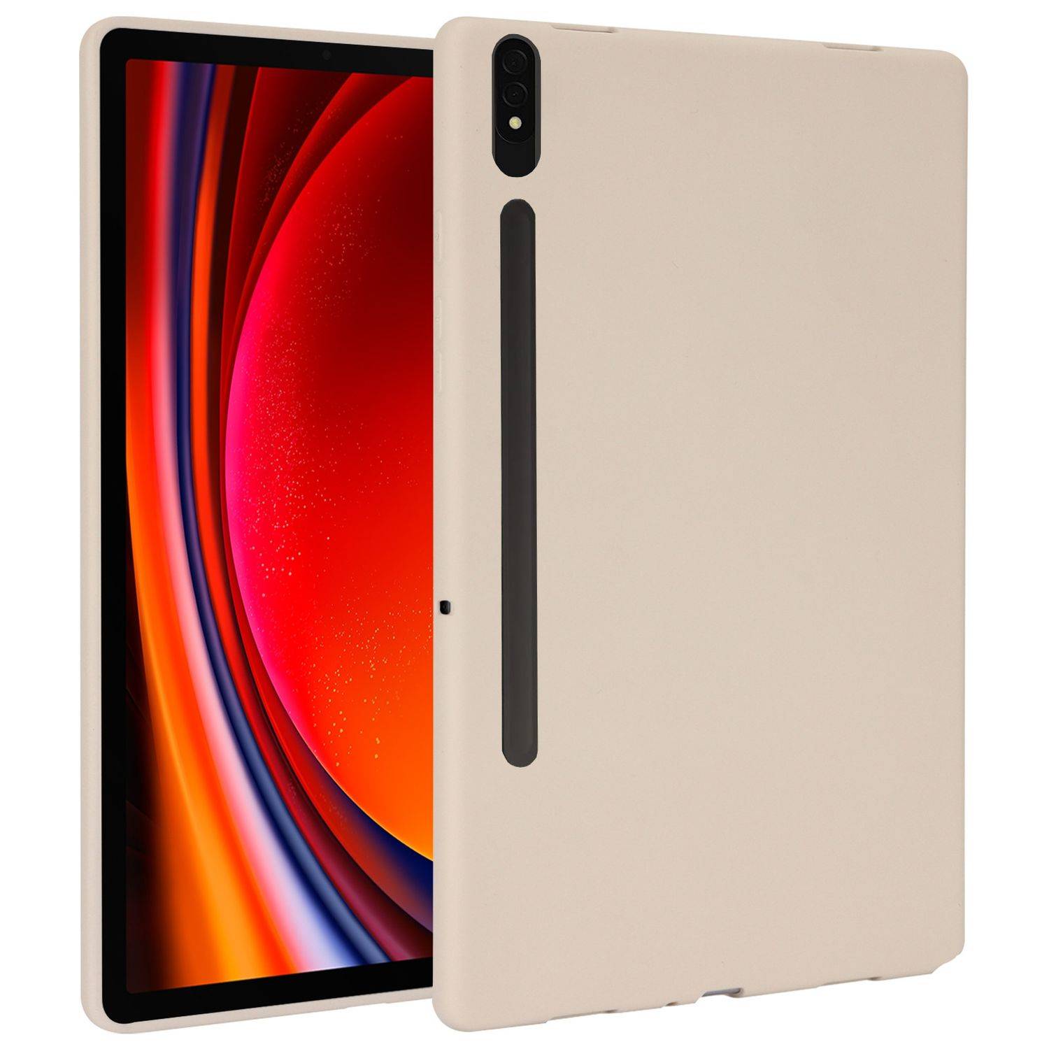 Für Samsung Galaxy Tab S10 Plus / S9 Plus FE Plus / S8 Plus TPU Silikon Hülle Ultra dünn Cover Weiß