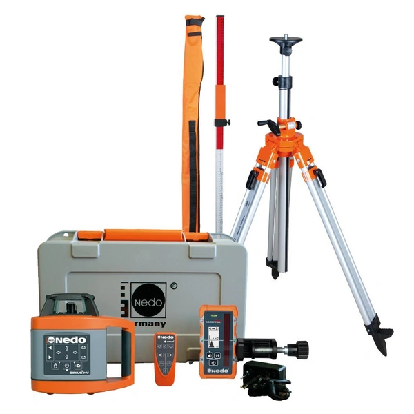 Nedo Rotationslaser-Set SIRIUS 1 HV - Laserklasse 2 - Inkl. ACCEPTOR MAXX, Kurbelstativ 0,8 bis 2,76 m und Flexilatten-Set -Preis per Set Nedo Rotationslaser-Set SIRIUS 1 HV - Laserklasse 2 - Inkl. ACCEPTOR MAXX, Kurbelstativ 0,8 bis 2,76 m und Flexilatten-Set -Preis per Set