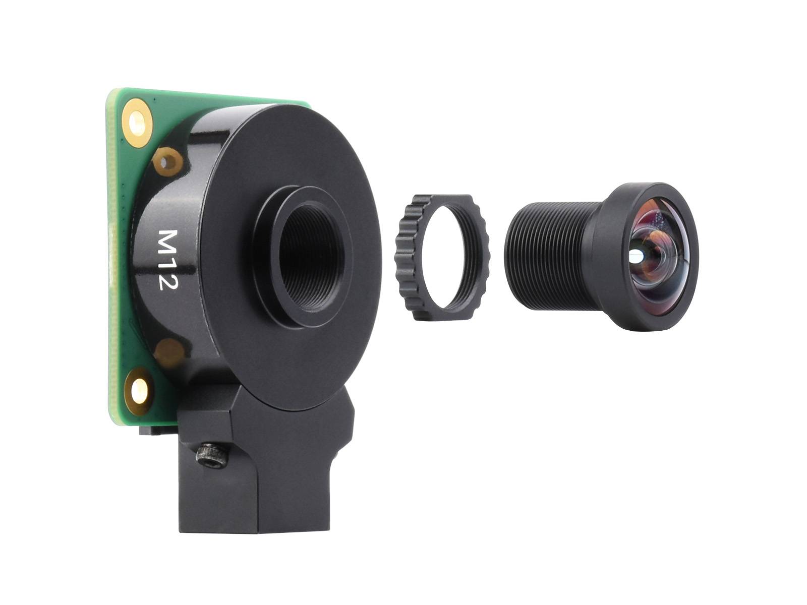 WaveShare M12 High Resolution Lens 12MP 113° FOV 2.7mm for Raspberry Pi