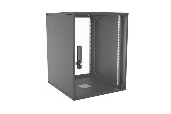 ENOC 19z Economy Wandschrank W3 15-6-S 15HE 600mm Tief schwarz 57454 Install.Baumaterial u Zubeh