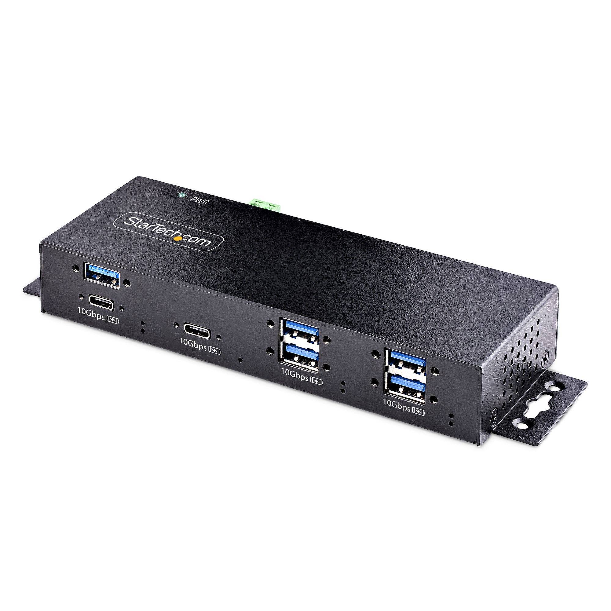 StarTech.com 10Gbps USB-Hub/Erweiterungsbox mit mehreren USB-Anschlüssen und Montageklammern