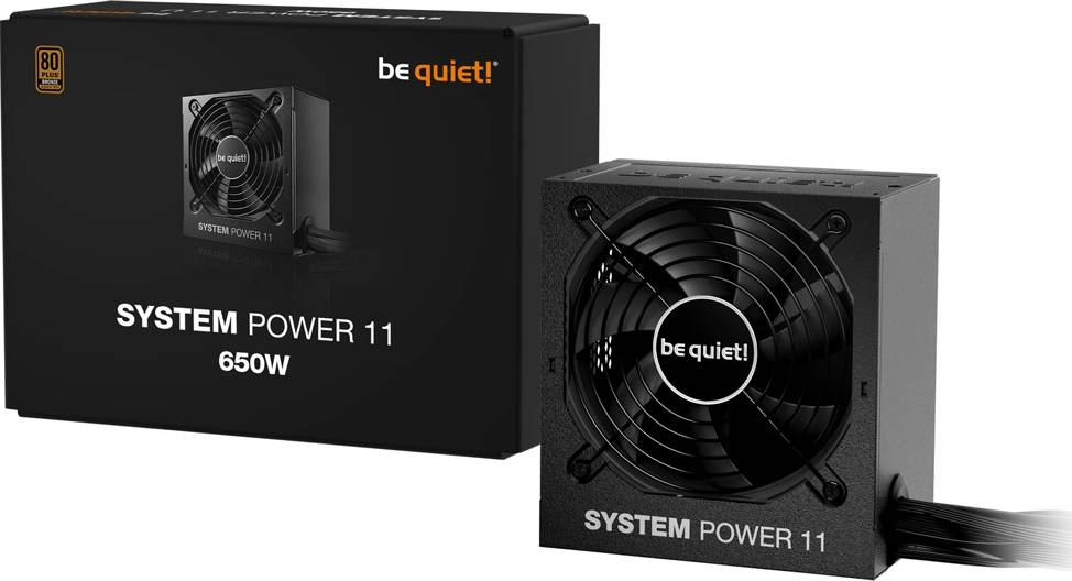 Be Quiet! BP011EU System Power 11 Netzteil ATX 3.1 650W (Bronze) schwarz